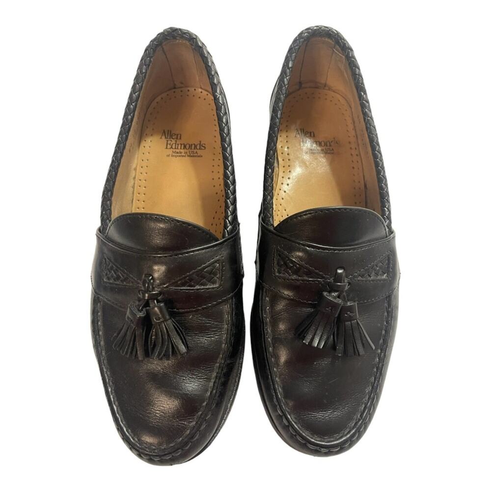 Allen Edmonds Shoes Maxfield Tassel Loafers Leather Retro Formal Classic Sz 8.5